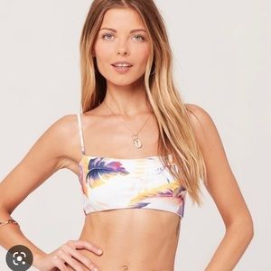 L Space Rebel Bikini Top Size Small
